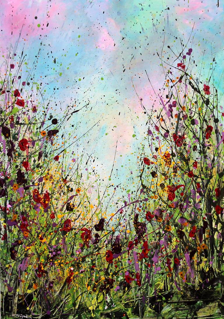 770x1094 Saatchi Art Gate To Paradise - Flower Landscape Painting