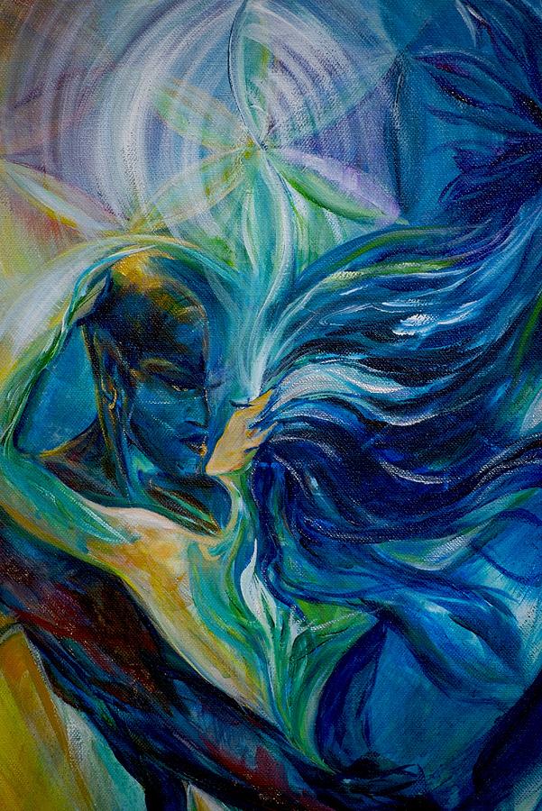 601x900 The Flower Of Life Painting By Jennifer Christenson - Flower Of Life Painting