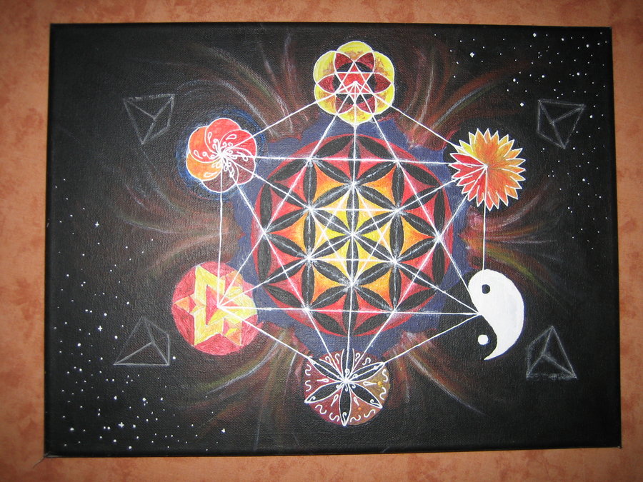 900x675 Flower Of Life By Scisco Noob - Flower Of Life Painting
