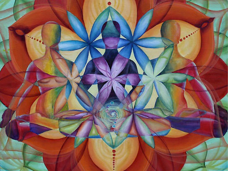 740x555 Flower Of Life People Joanna Albrecht - Flower Of Life Painting