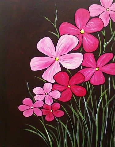 375x477 3f5d8db8b59debaf7d362a3eee68c886 Simple Paintings On Canvas - Flower Painting