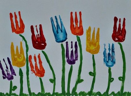454x333 6 Cool And Simple Spring Crafting Activities For Kids - Flower Painting For Kids