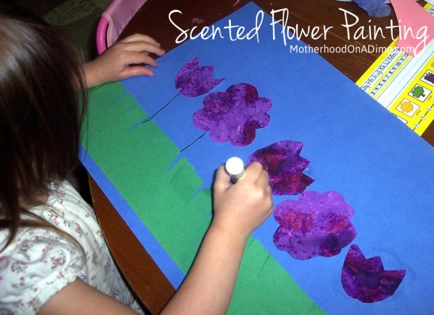 620x450 Scented Flower Painting (Jello) - Flower Painting For Kids