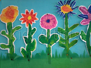 320x240 Spring Flower Crafts For Kids - Flower Painting For Kids