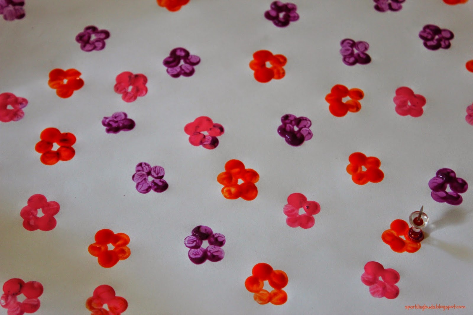 1600x1066 Traditional Flower Printing Ideas Then Kids Stamped Flowers - Flower Painting For Kids