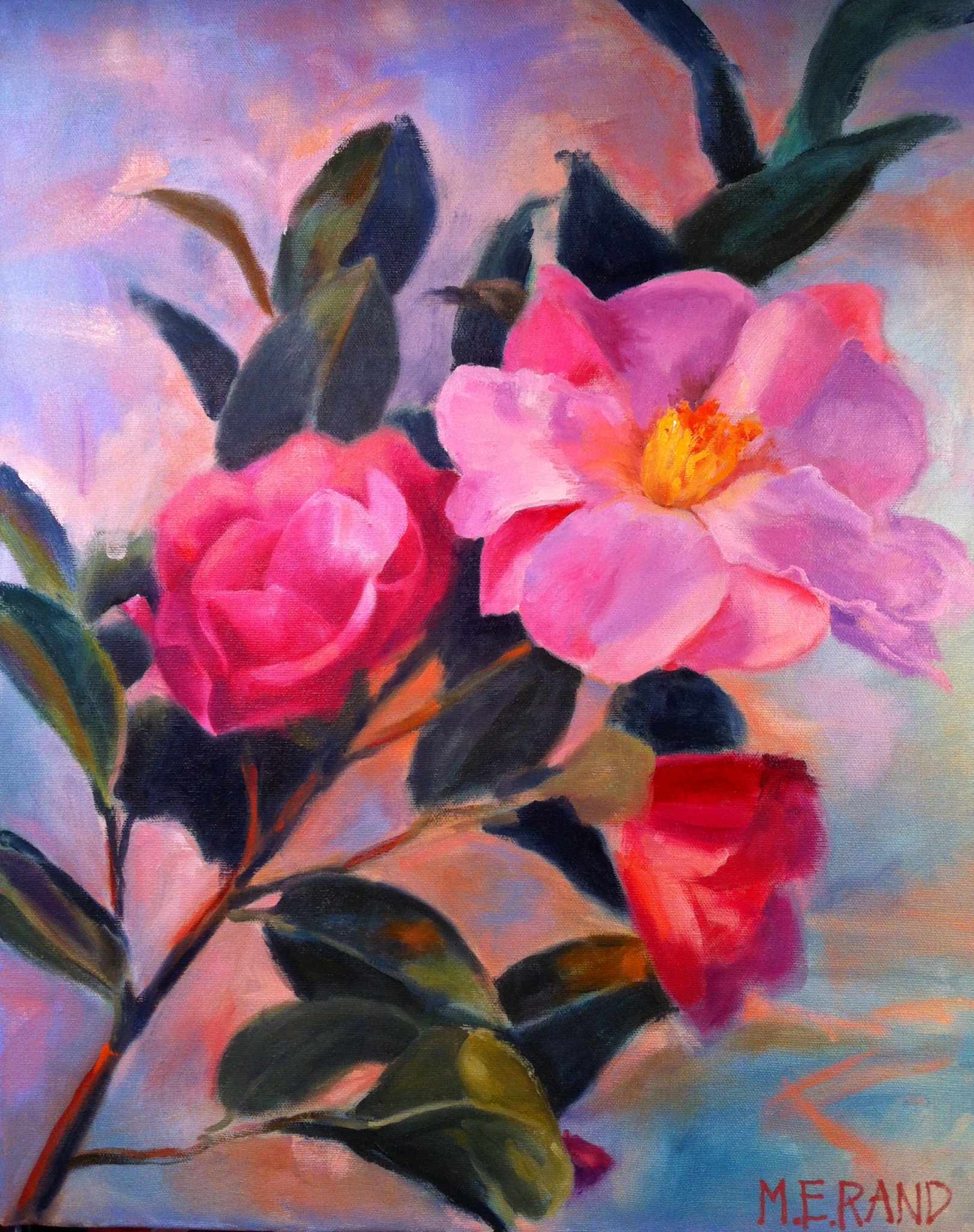 1619x2047 Flower Paintings Mer's Art Gallery - Flower Painting Gallery