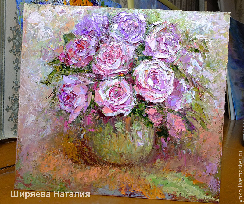 800x669 Vintage Roses Oil Painting Bouquet Of Flowers Shopline - Flower Painting Gallery
