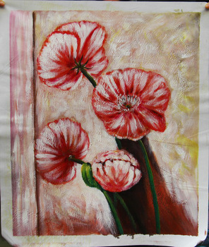 296x350 Flower Painting Designs For Suits Artwork Canvas Oil Painting - Flower Painting Ideas