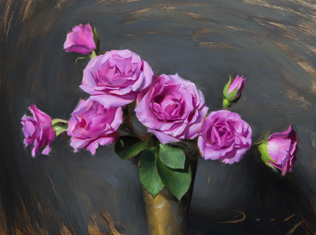1100x819 Joseph Q. Daily - Flower Painting Images