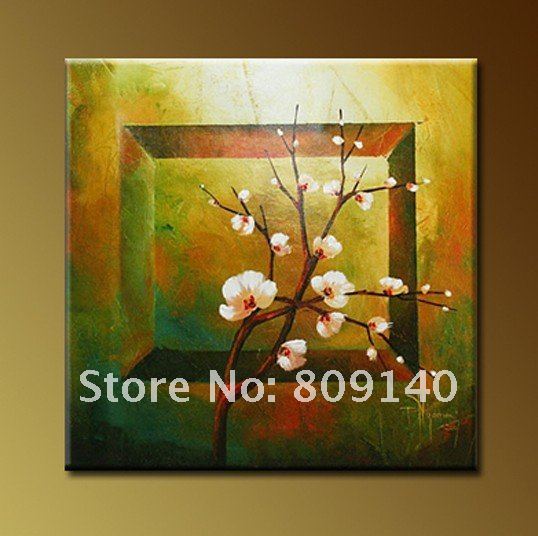538x536 Artwork Abstract Flower Thick Oil On Canvas Painting Modern Home - Flower Painting On Canvas