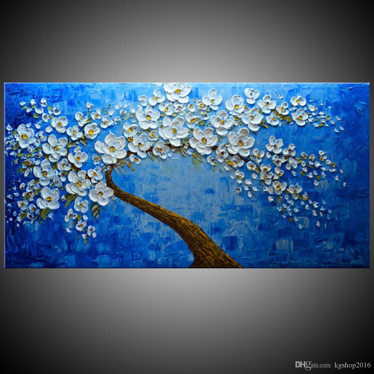 1200x1200 2018 Kgtech Palette Knife Flower Artwork 3d Acrylic Painting - Flower Painting Pics