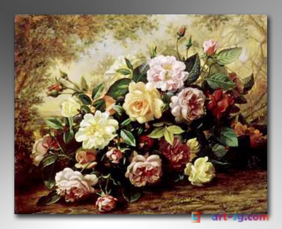550x447 Flower Paintings Lj Oil Painting 100% Hand Made Hand Painted - Flower Painting Pics