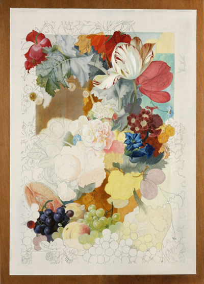 400x556 Reconstruction Of A Dutch Flower Painting Hamilton Kerr Institute - Flower Painting Pics