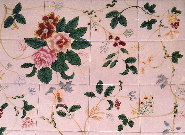 600x438 Flower Fabric Pattern Painting By Dy Witt - Flower Pattern Painting