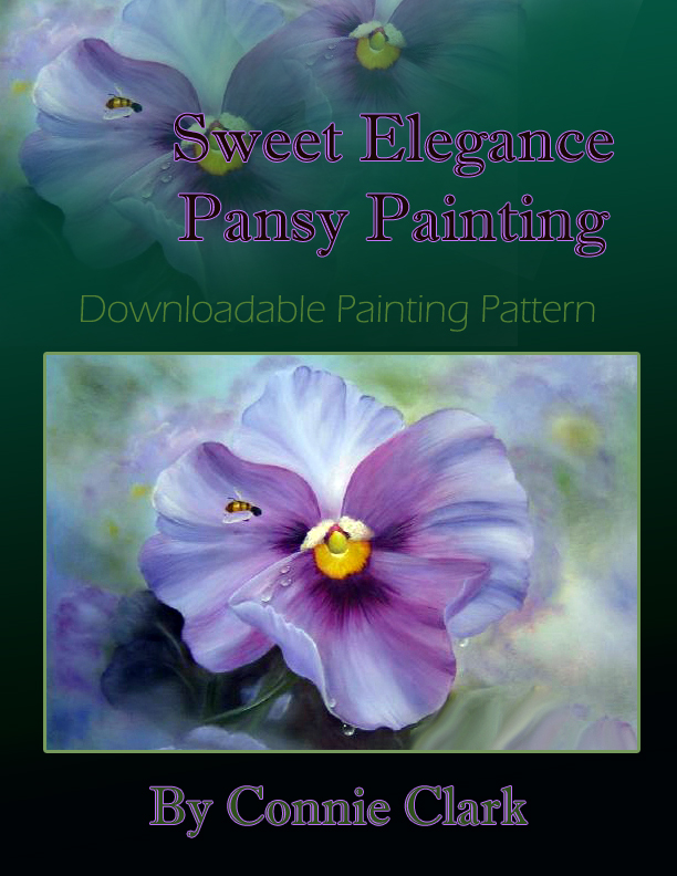 612x792 How To Paint Pansy Flowers Acrylic Painting Pattern - Flower Pattern Painting