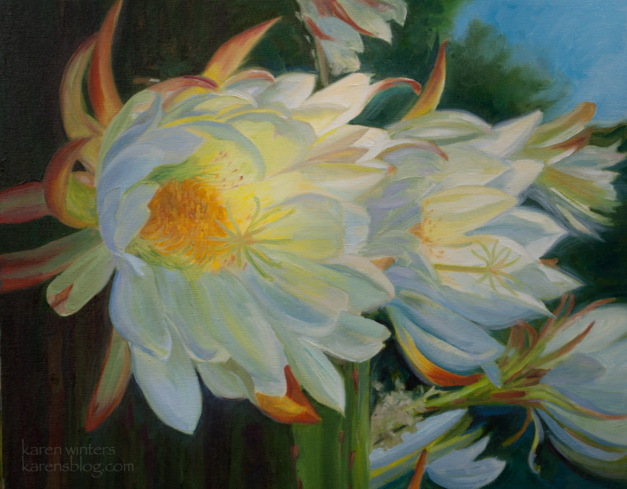 900x702 Botanical Floral Flower Paintings By California Impressionist - Flower Picture Painting