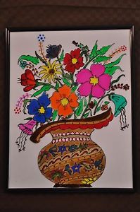 199x300 Stained Glass Painting - Flower Pot Painting