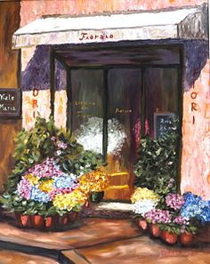 Flower Shop Painting at PaintingValley.com | Explore collection of ...