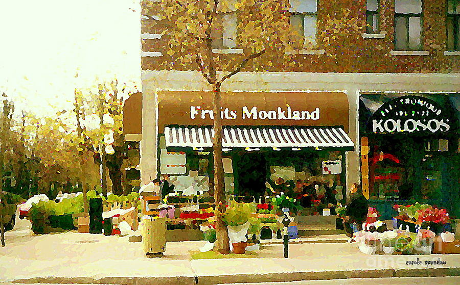900x559 Flower Shop Paintings Autumn Scenes Monkland Village West End - Flower Shop Painting
