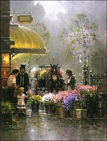 342x450 G. Harvey - Flower Shop Painting