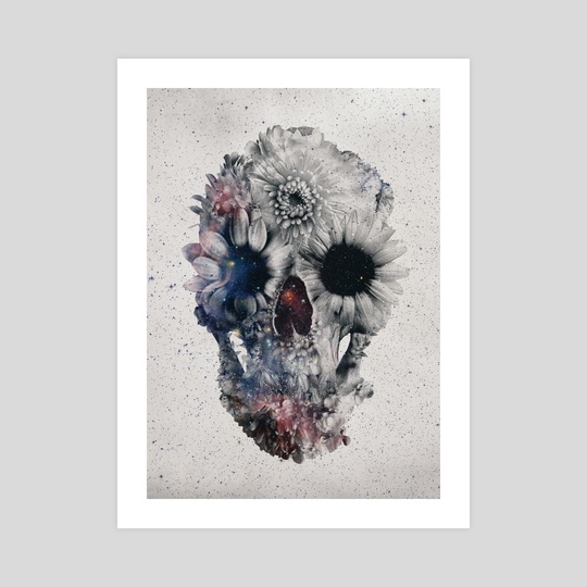 Flower Skull Painting at PaintingValley.com | Explore collection of ...