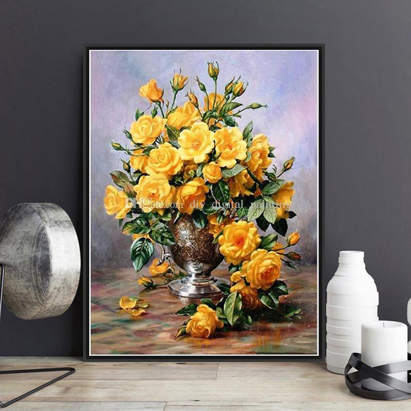 Flower Vase Painting At Paintingvalley Com Explore Collection Of