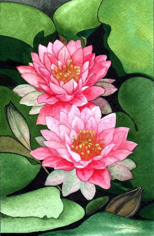 Flowers Painting Designs at PaintingValley.com | Explore collection of ...