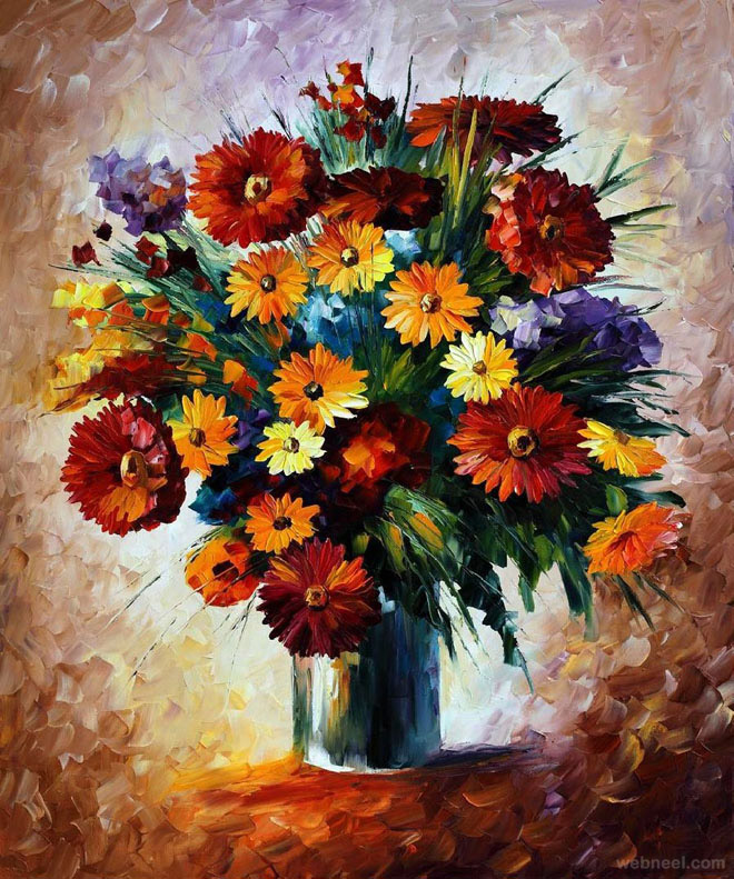 660x791 Painting Of Flowers Painting Of Flowers 40 Beautiful And Realistic - Flowers Painting Designs