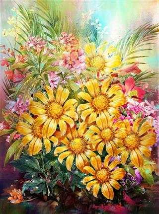 320x431 Acrylic Painting Ideas For The Diy Art Enthusiasts - Flowers Painting Designs