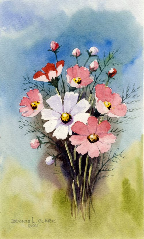 500x828 Introduction To Watercolour Painting - Flowers Painting Pictures
