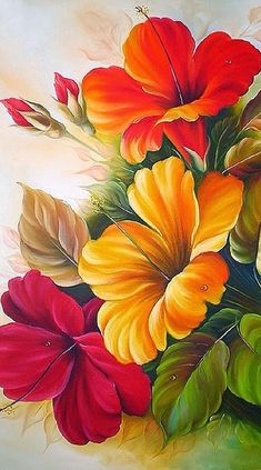 235x423 60 Best Images On Acrylic Paintings, Art Flowers - Flowers Painting Pictures