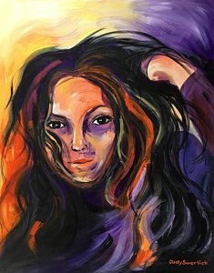 235x300 Flowing Hair Paintings - Flowing Hair Painting