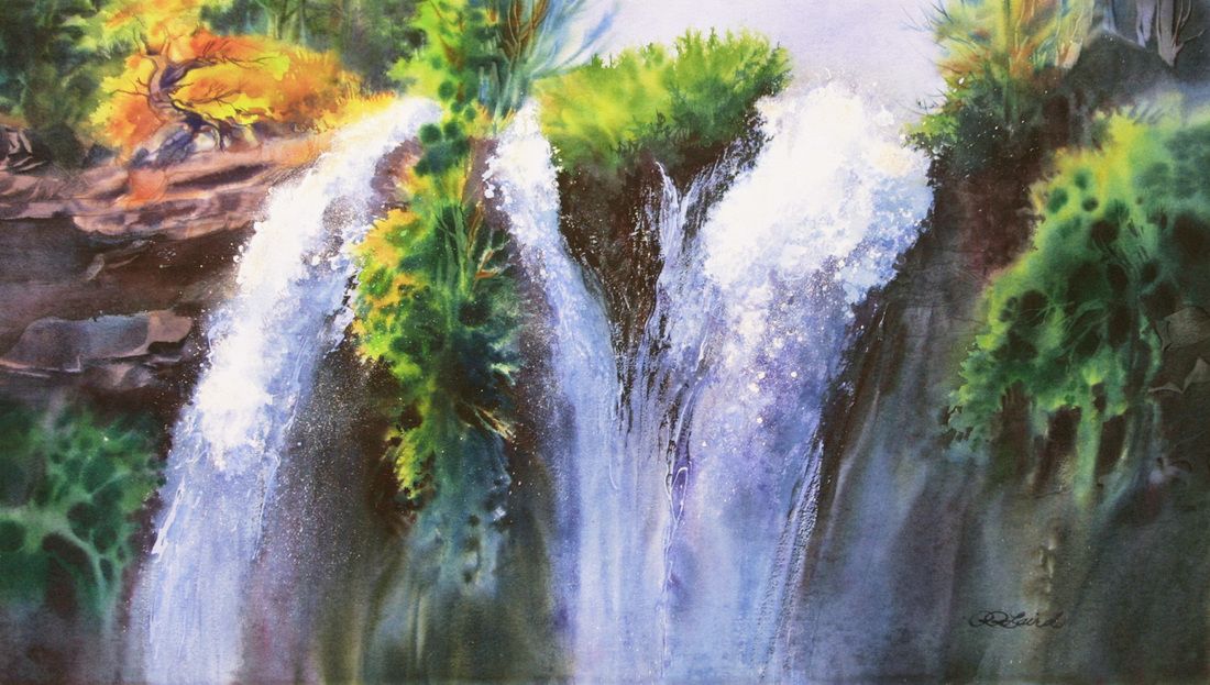 1100x623 Flowing Watercolor - Flowing Water Painting