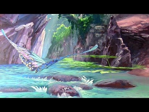 480x360 Painting Flowing Water, Backgrounds, Amp Butterflies - Flowing Water Painting