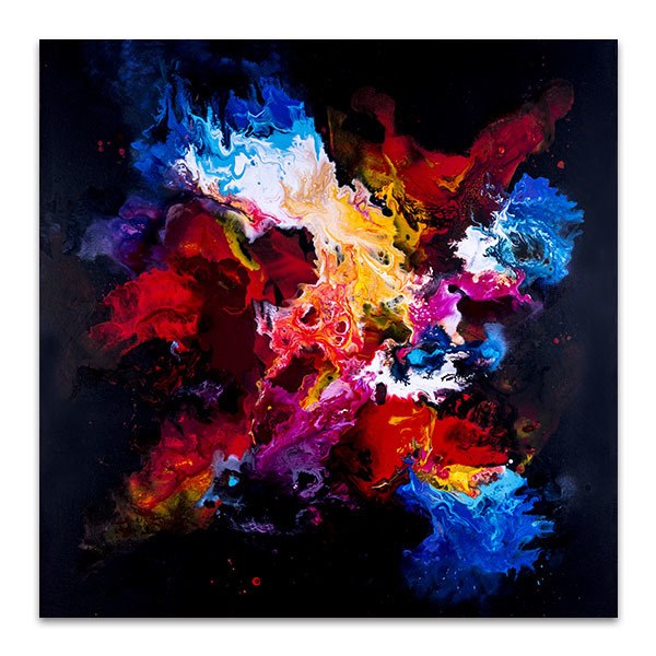 600x600 Fluid Acrylic Art Print From Big Beautiful Canvas Prints - Fluid Acrylic Painting