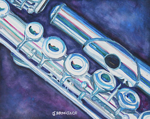 300x238 Flute Paintings Fine Art America - Flute Painting