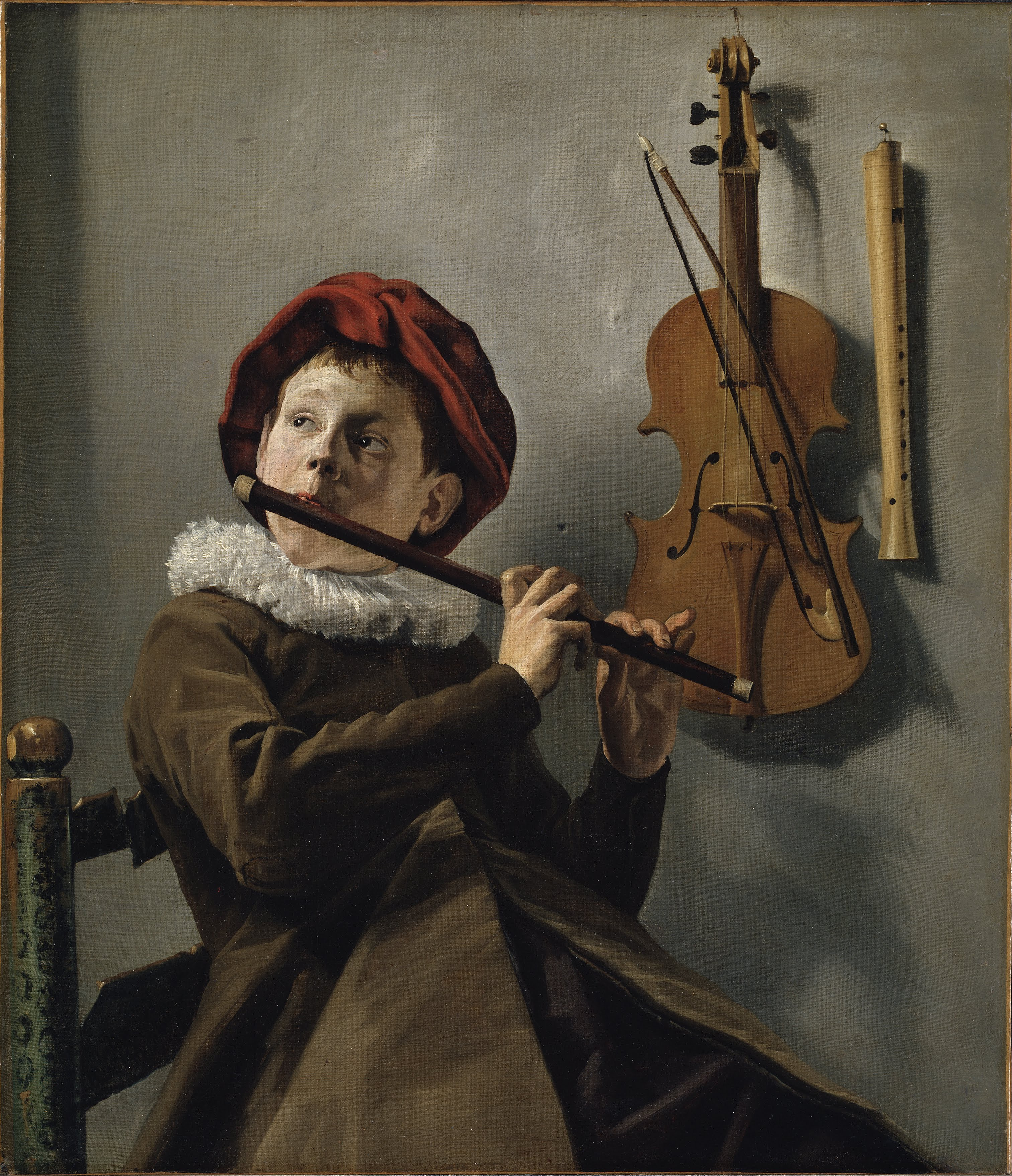 3024x3512 Art Of The Day Judith Leyster, Boy Playing The Flute - Flute Painting