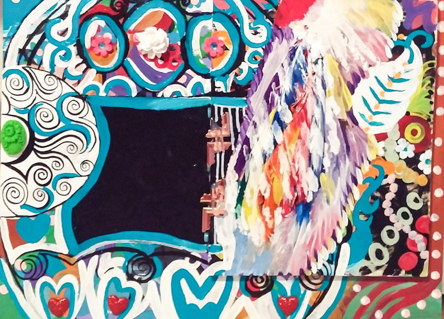 900x646 Flying Free Painting By Casondra Burger - Flying Burger Painting