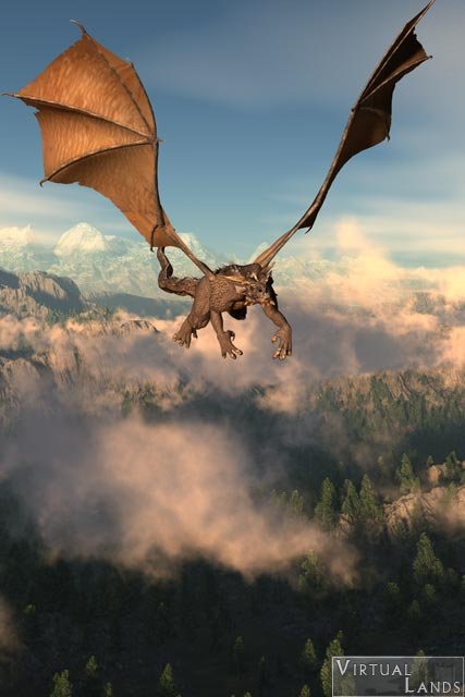 427x640 Fantasy Art] Flying Dragon By Offrench - Flying Dragon Painting