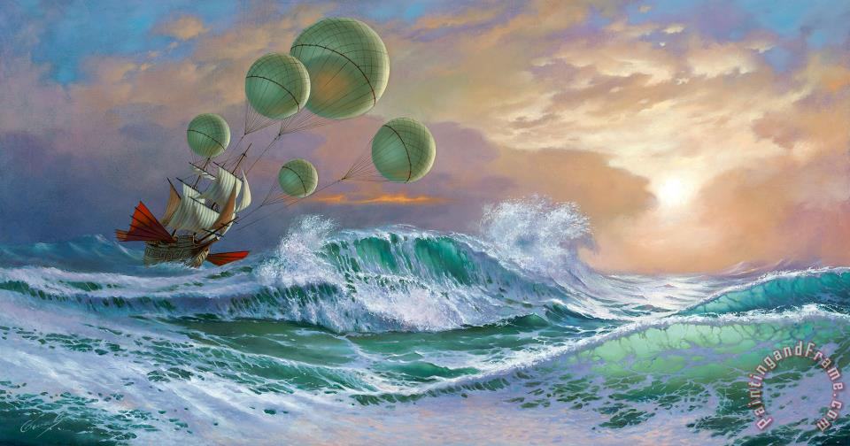 960x504 Michael Cheval Flying Dutchman Painting - Flying Dutchman Painting