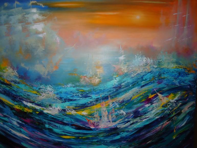 770x578 Saatchi Art Flying Dutchman Painting By Sergey Sh - Flying Dutchman Painting