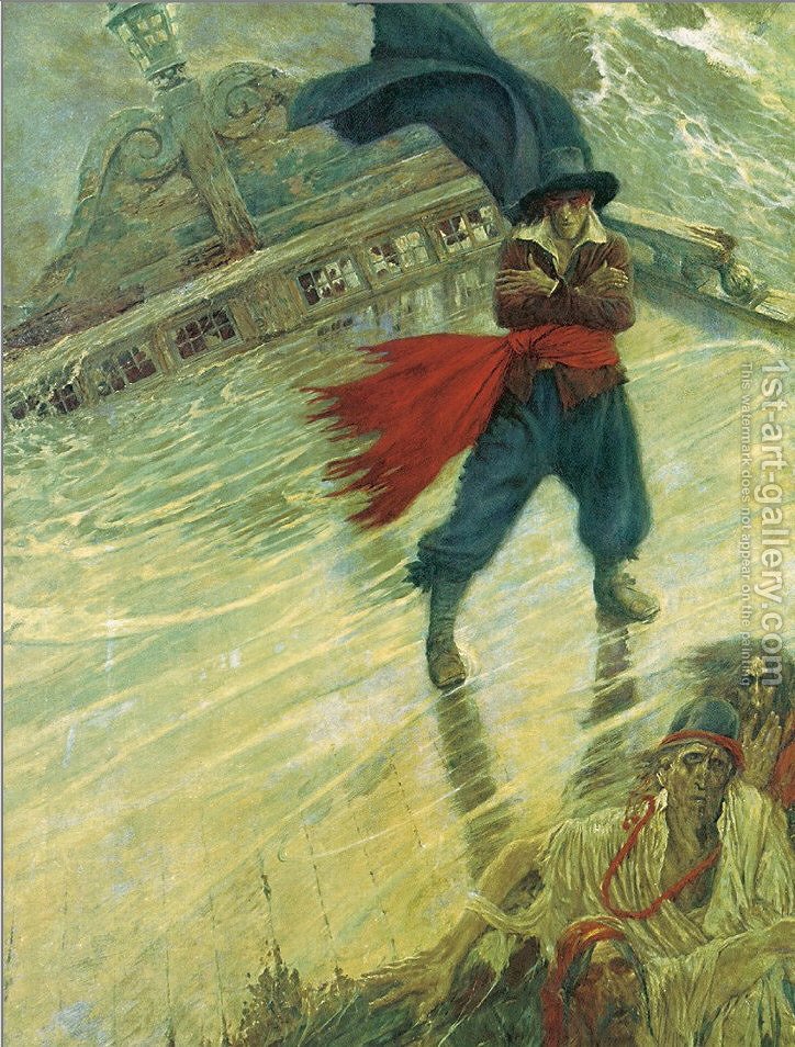 724x954 The Flying Dutchman, Published In Colliers Weekly, December 8 - Flying Dutchman Painting