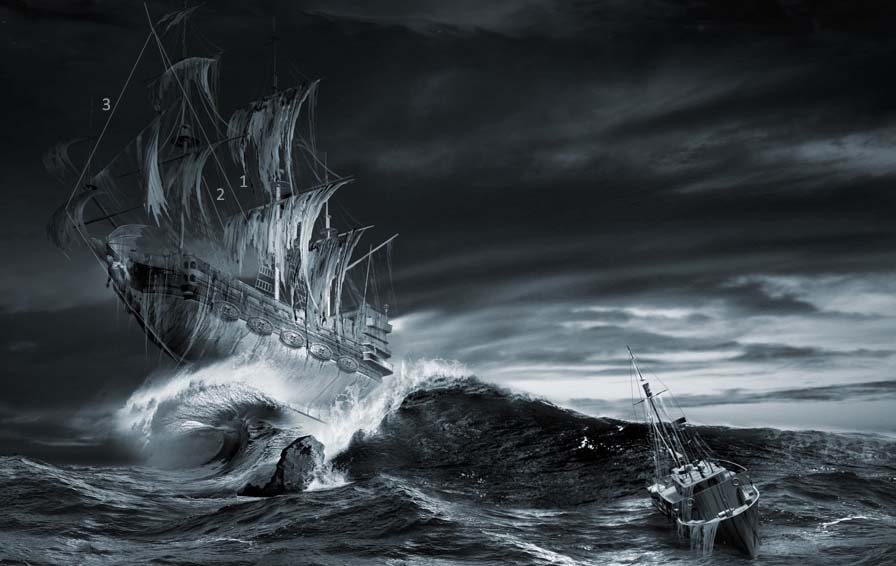 896x566 The Flying Dutchman Explained - Flying Dutchman Painting