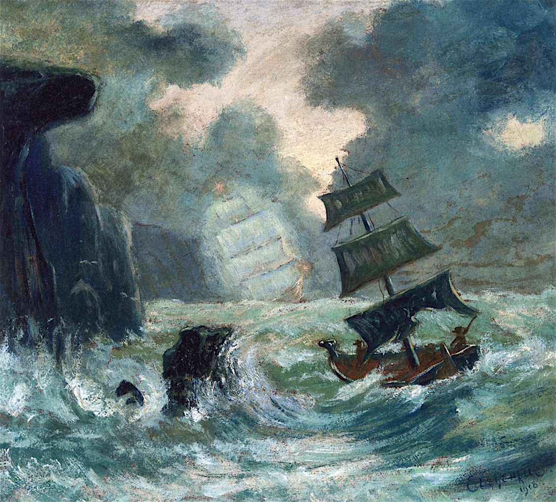 1134x1024 The Flying Dutchman Painting Louis M. Eilshemius Oil Paintings - Flying Dutchman Painting