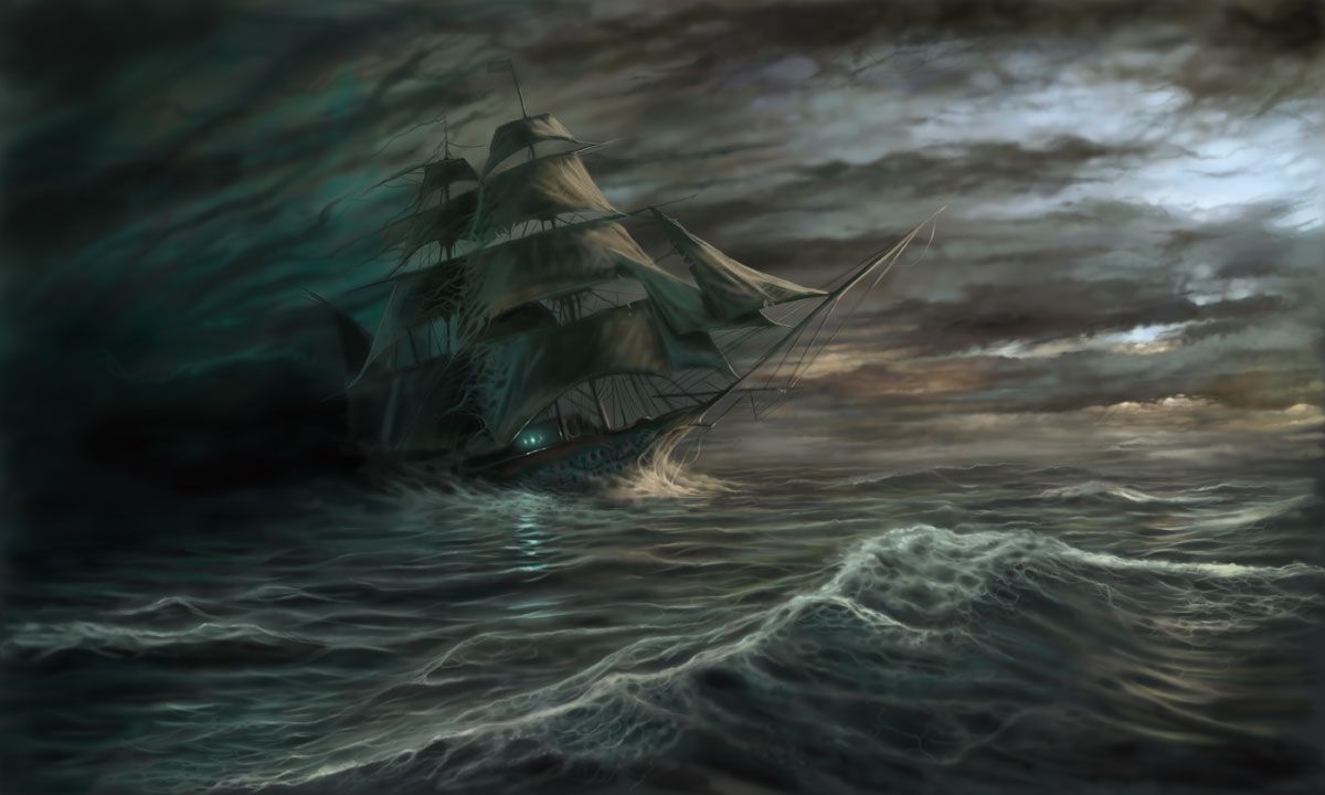 1200x720 Ship Paintings Your Favourite Painting (Famous, Paintings - Flying Dutchman Painting