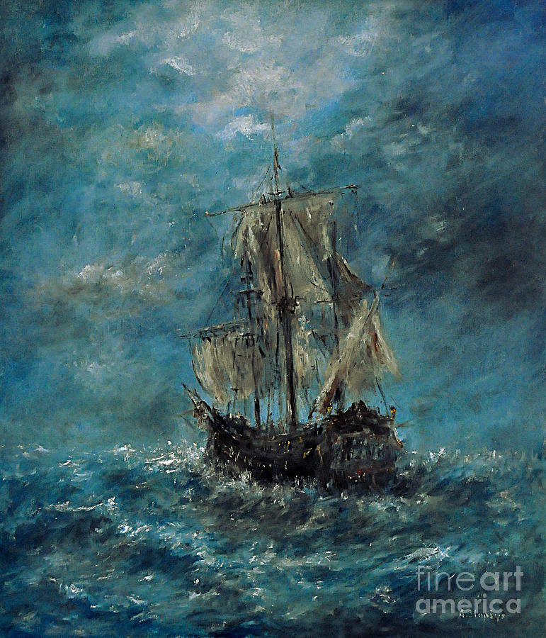 771x900 Flying Dutchman Painting By Arturas Slapsys - Flying Dutchman Painting