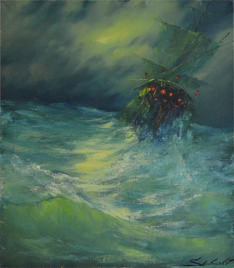787x900 Flying Dutchman Painting By Valery Stratovich - Flying Dutchman Painting