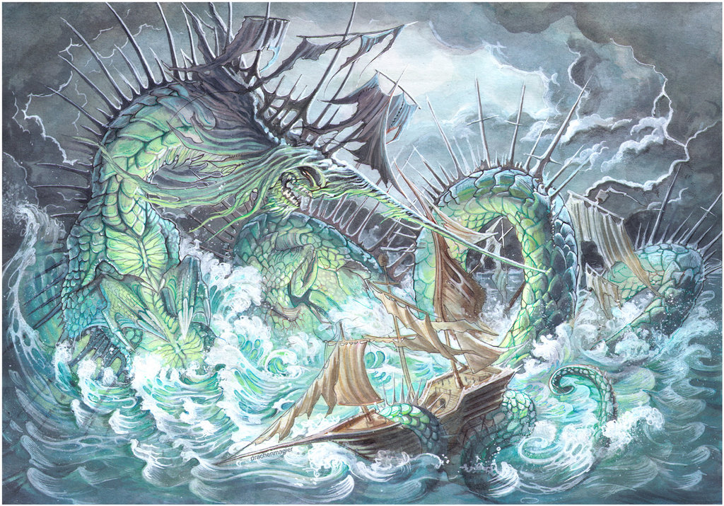 1024x715 Flying Dutchman By Drachenmagier - Flying Dutchman Painting