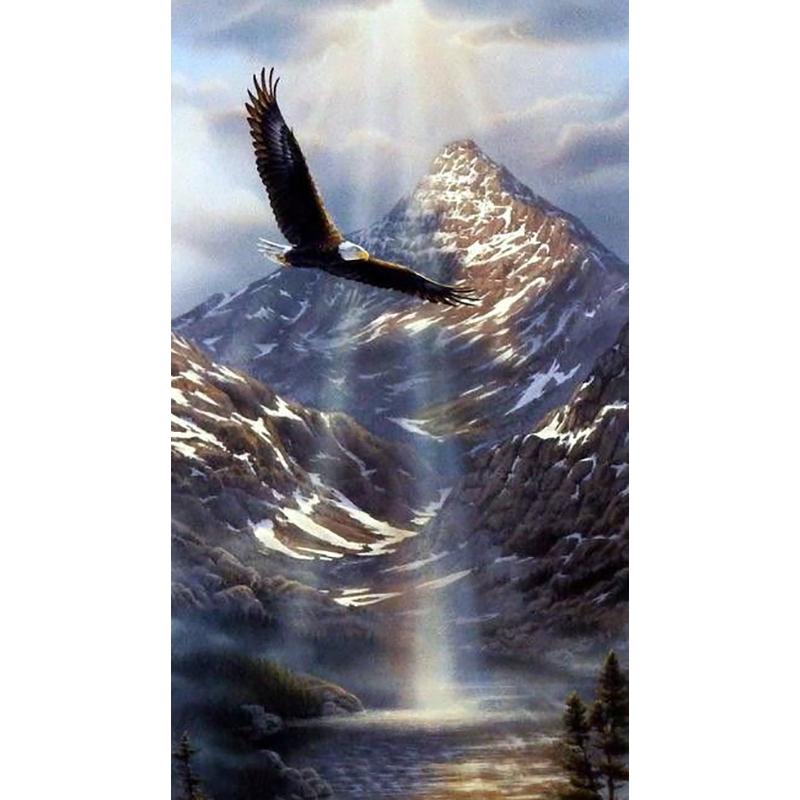 800x800 2018 Flying Eagle Diy 100% Full Drill Diamond Painting 5d Diamond - Flying Eagle Painting