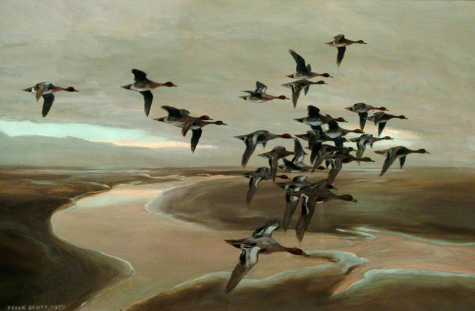 944x618 Flying Geese Art Uk - Flying Geese Painting